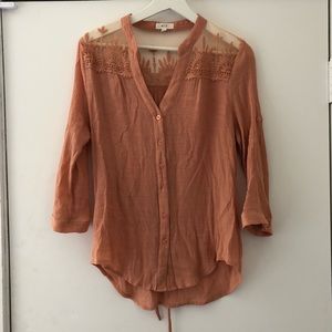 Mine Embroidered Peachy Blouse